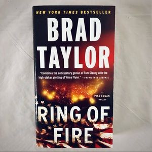 💝 Ring of Fire by Brad Taylor, Thriller Suspense Mass Produced Paperback Book